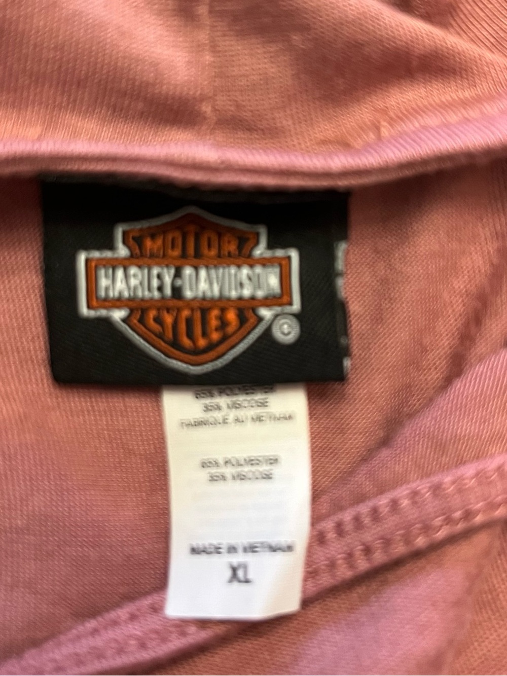 Harley-Davidson Women's Dusty Rose Graphic Tank Top Size XL - Picture 5 of 7